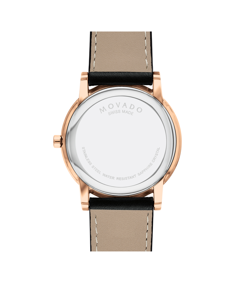Montre Movado Museum Classic en or rose 40 mm