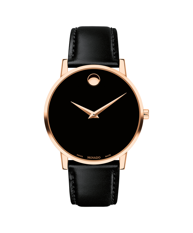 Montre Movado Museum Classic en or rose 40 mm