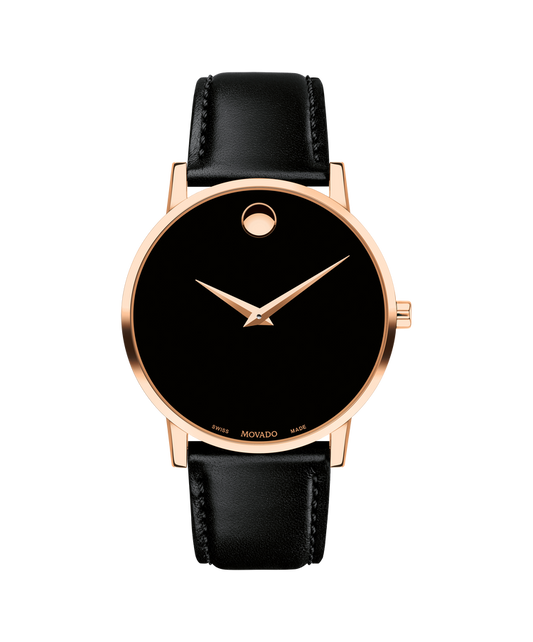 Montre Movado Museum Classic en or rose 40 mm