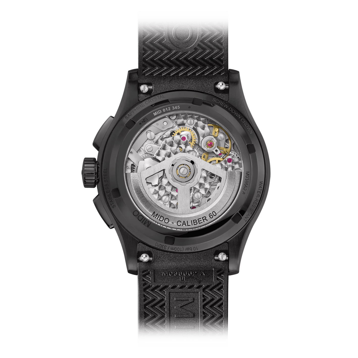 Mido Multifort Skeleton Chronograph Black PVD