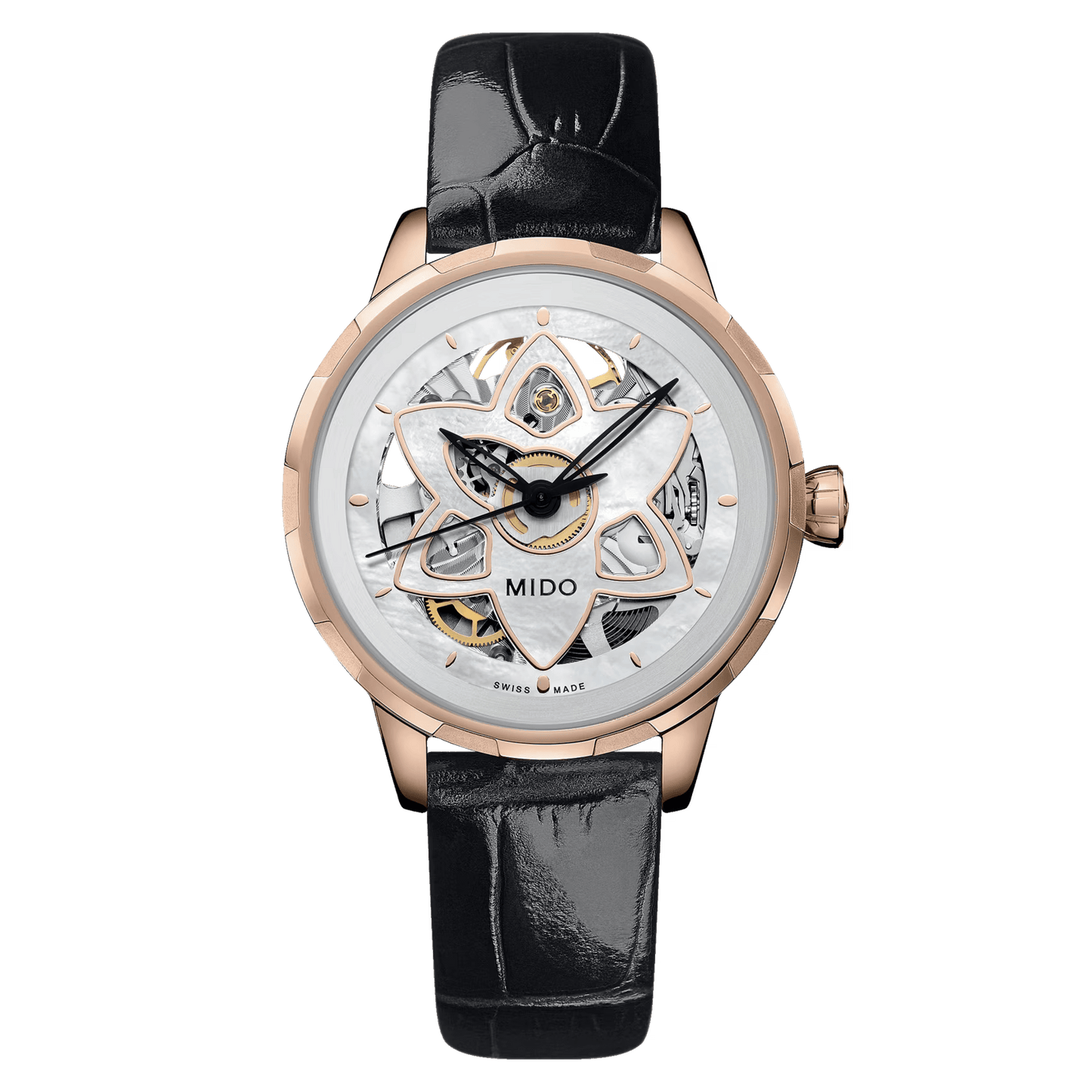 Mido Rainflower Blossom Rose Gold