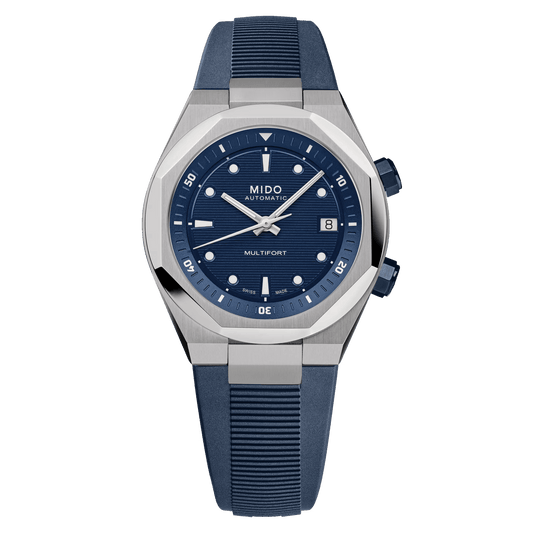 Multifort 8 Two Crowns (Bleu, Bracelet en caoutchouc)