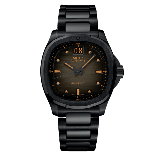 Mido Multifort TV Big Date Noir PVD