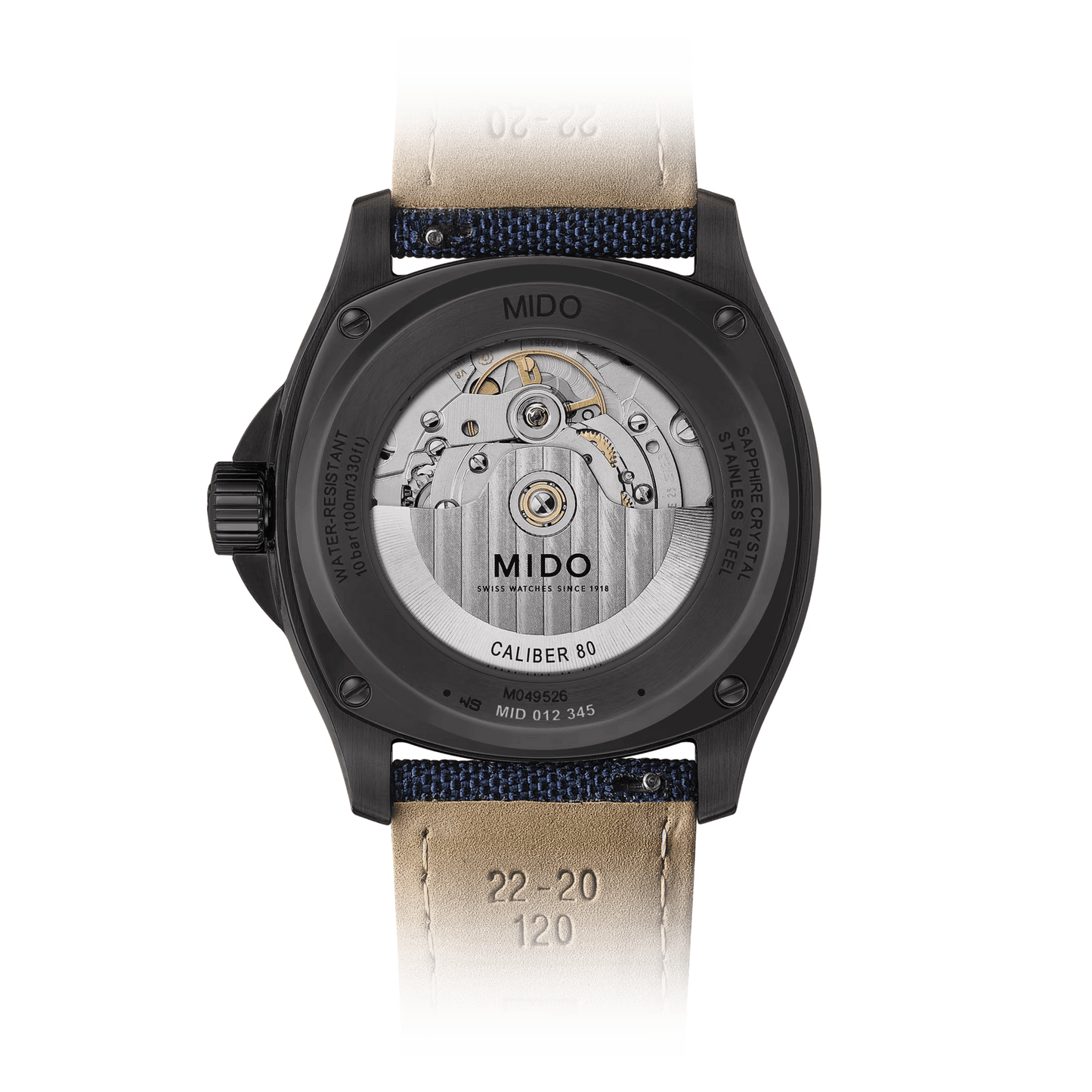Mido Multifort TV Big Date PVD Blue