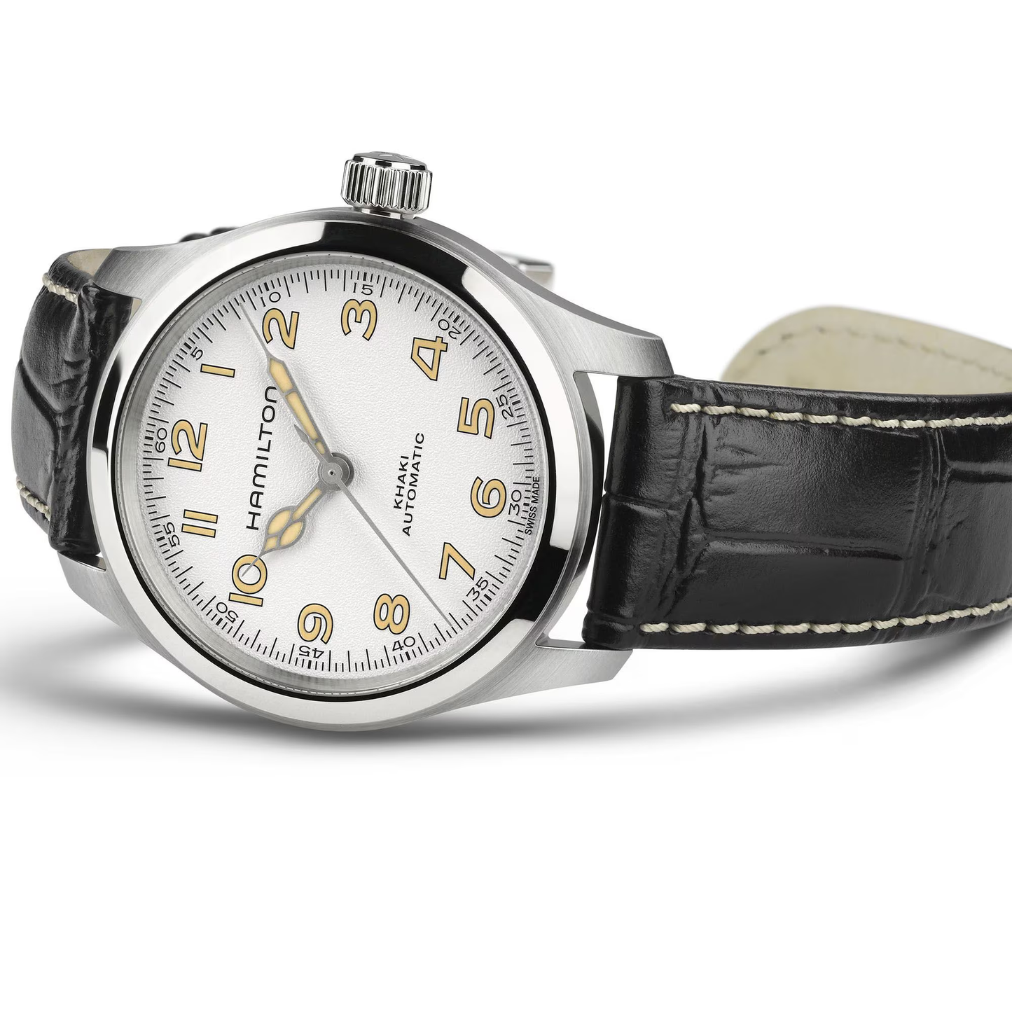 Montre Hamilton Khaki Field Murph 38 mm avec cadran blanc