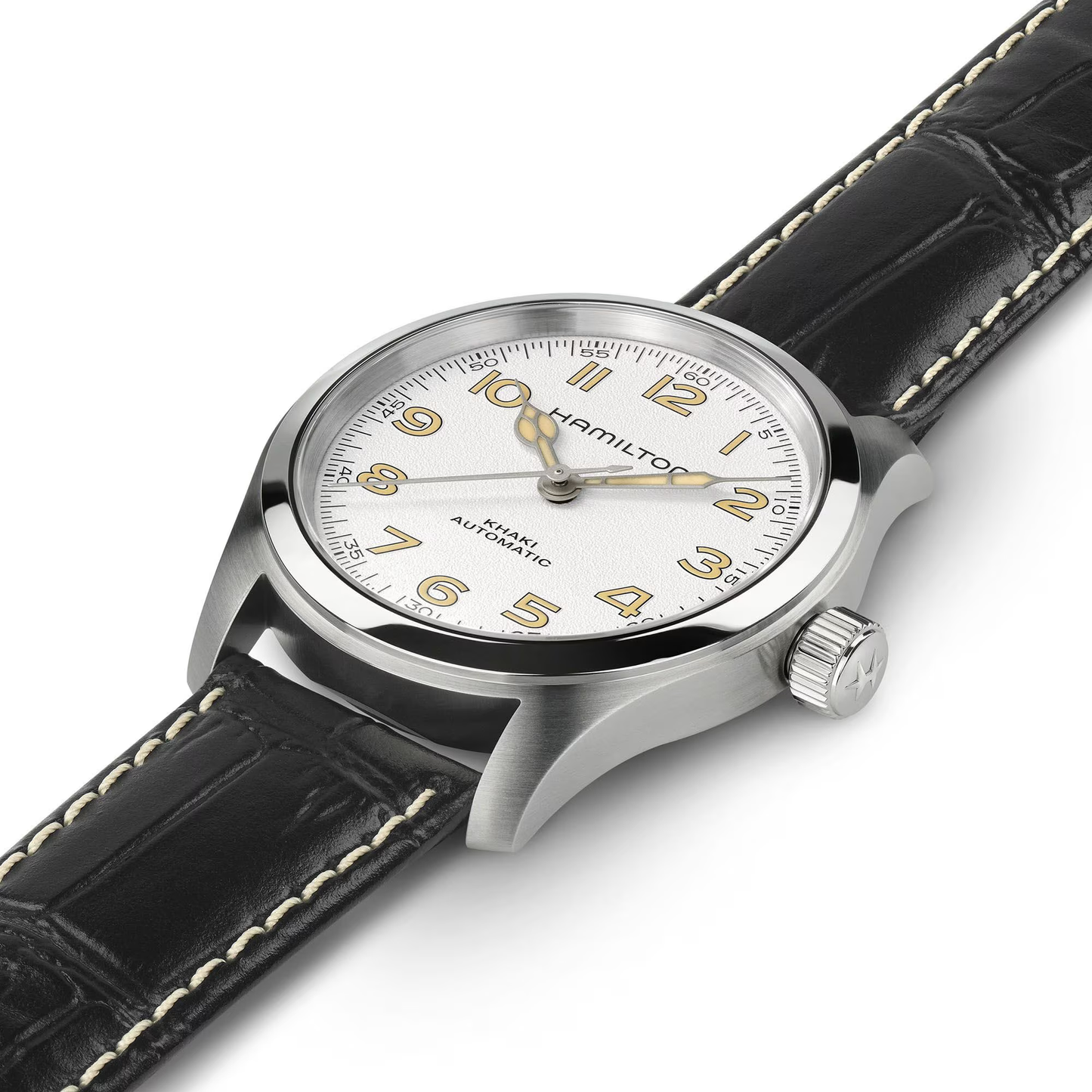 Montre Hamilton Khaki Field Murph 38 mm avec cadran blanc