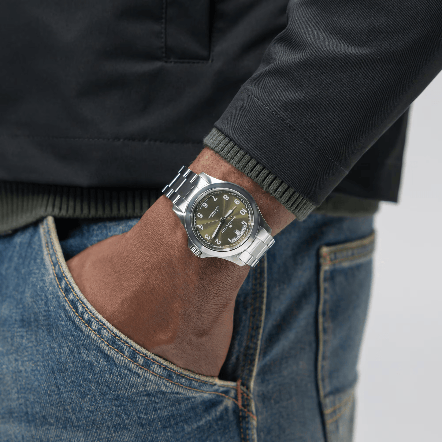 Hamilton Khaki Field King Jour-Date 40mm Vert