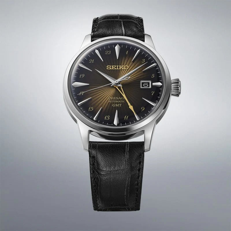 Seiko Presage ‘Rusty Nail’ Cocktail Time GMT SSK039
