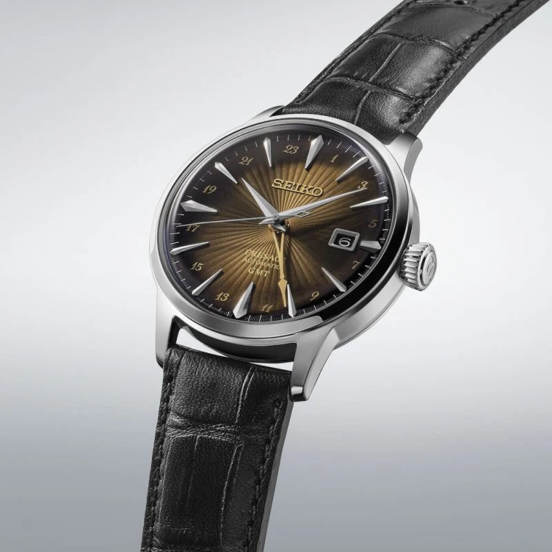 Seiko Presage ‘Rusty Nail’ Cocktail Time GMT SSK039