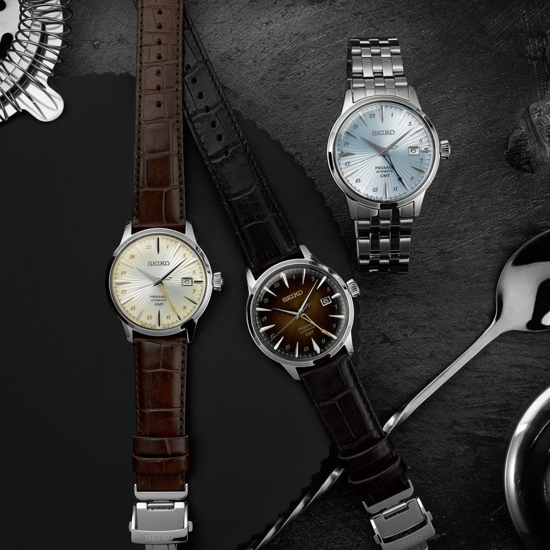 Seiko Presage ‘Rusty Nail’ Cocktail Time GMT SSK039