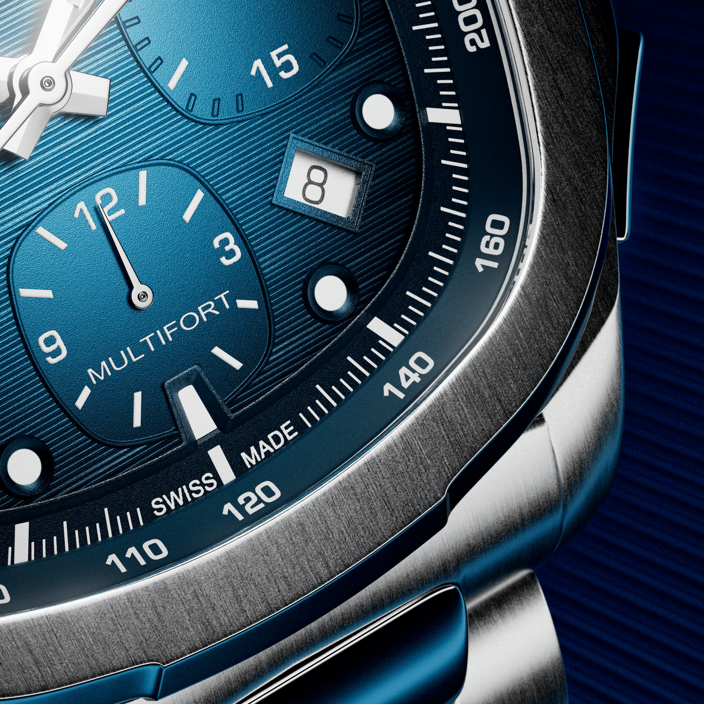 Mido Multifort TV Chronographe Bleu
