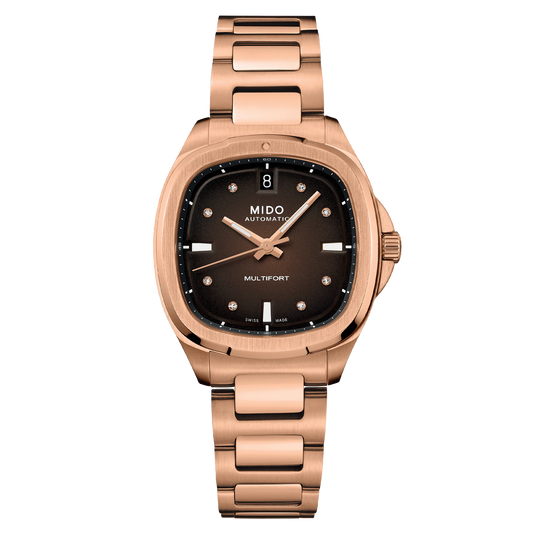 Mido Multifort TV 35 mm Rose Gold