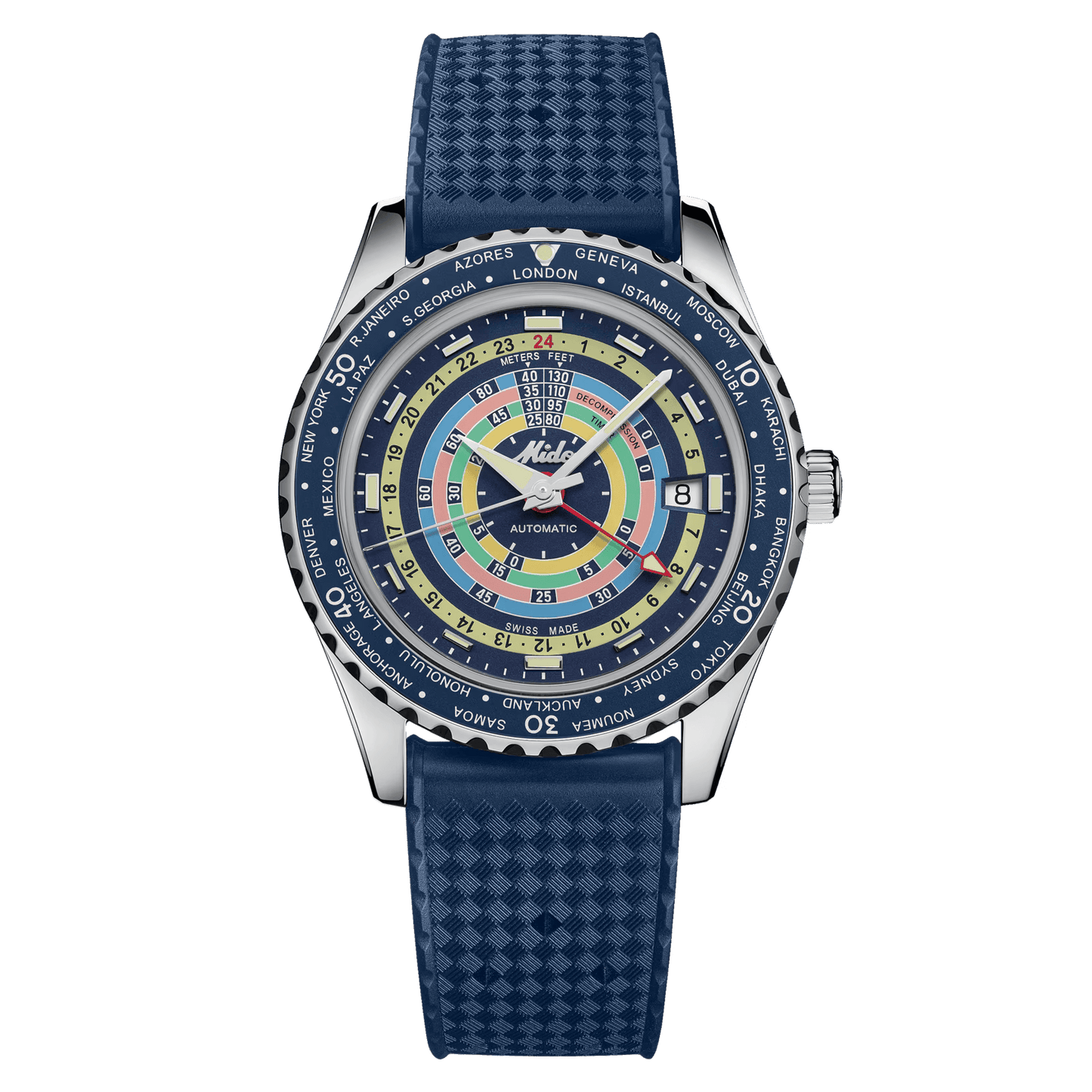 Chronomètre mondial de décompression Mido Ocean Star