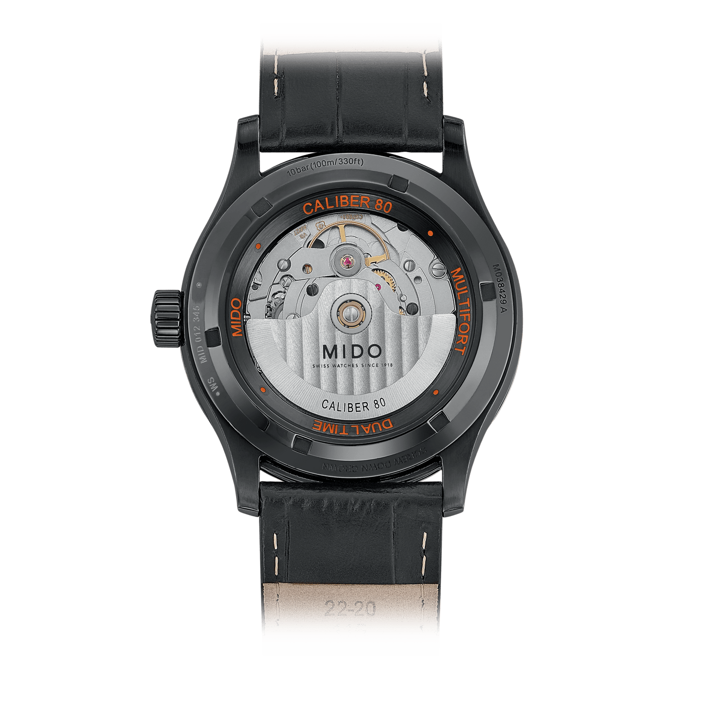 Montre Mido Multifort Dual Time (Noir)