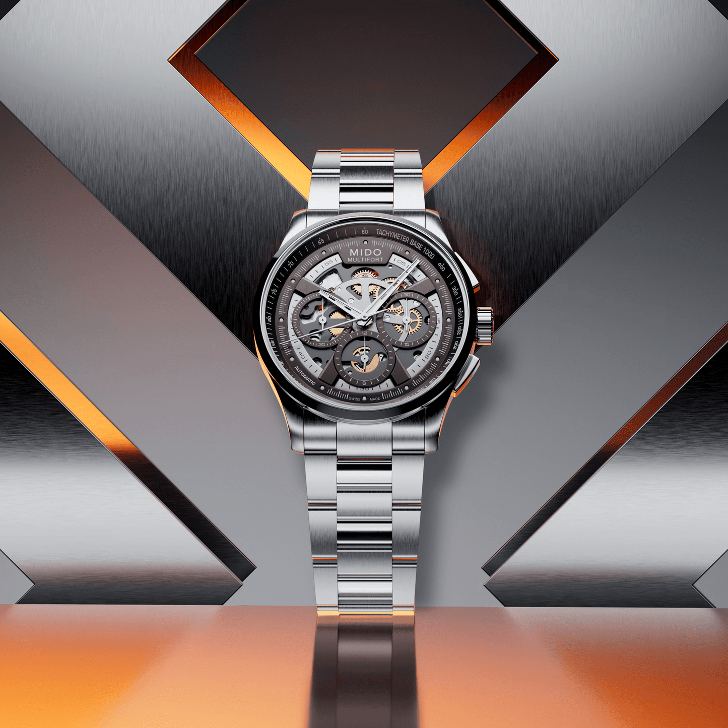 Chronographe squelette Mido Multifort