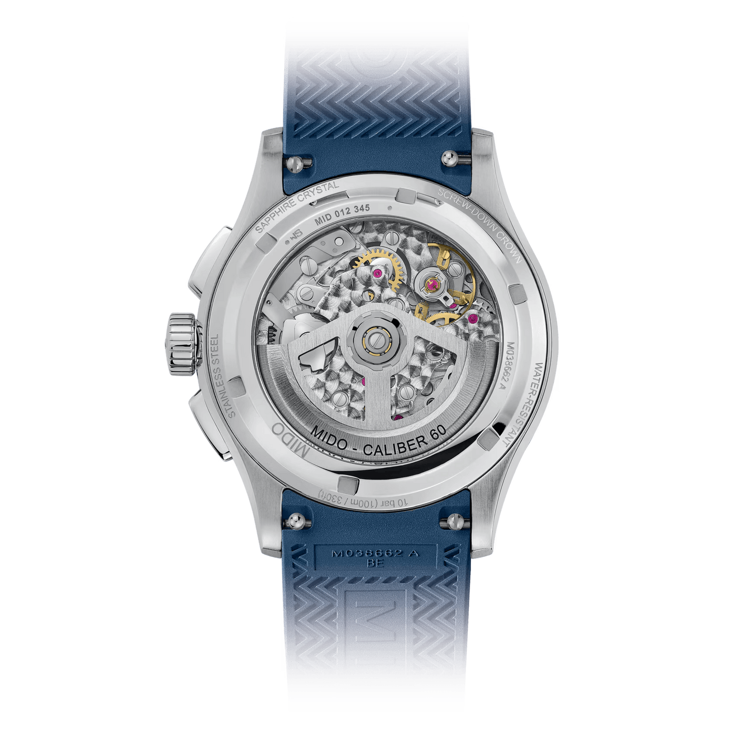 Mido Multifort Skeleton Chronograph Blue