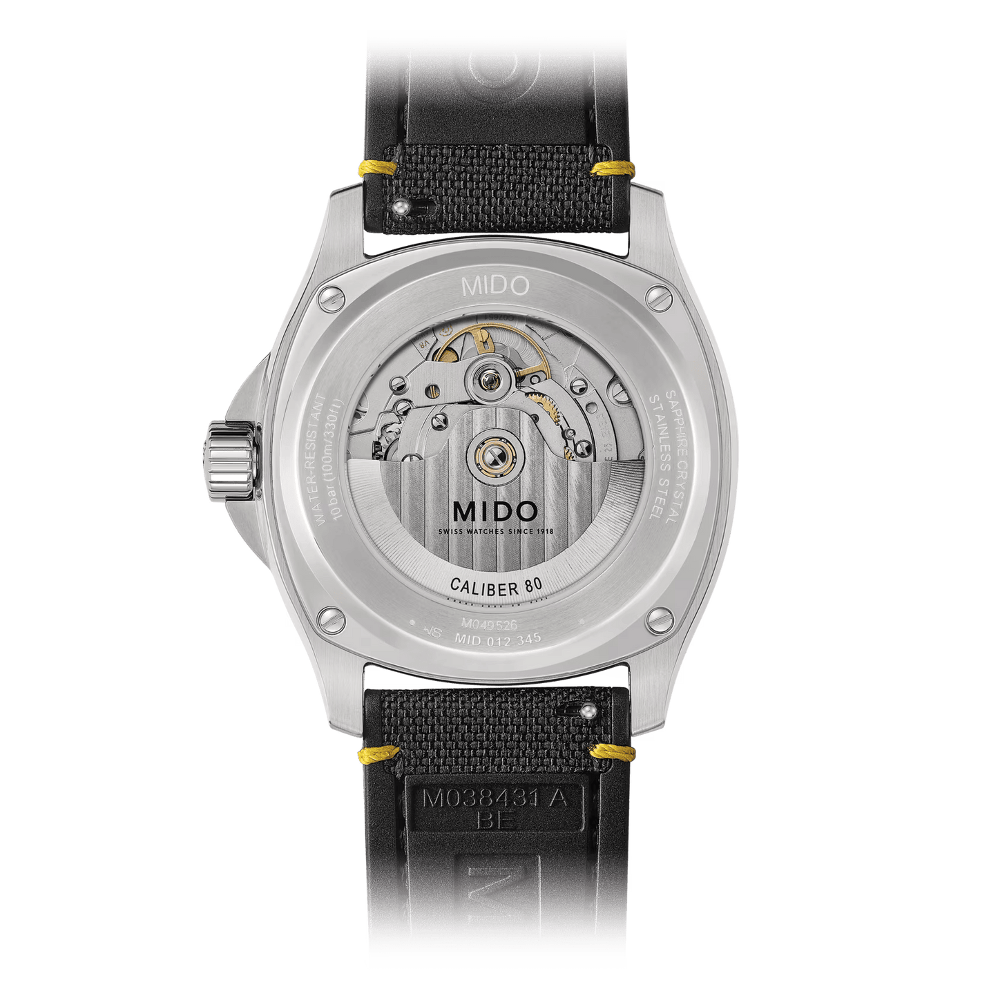 Mido Multifort TV Big Date sur bracelet en tissu