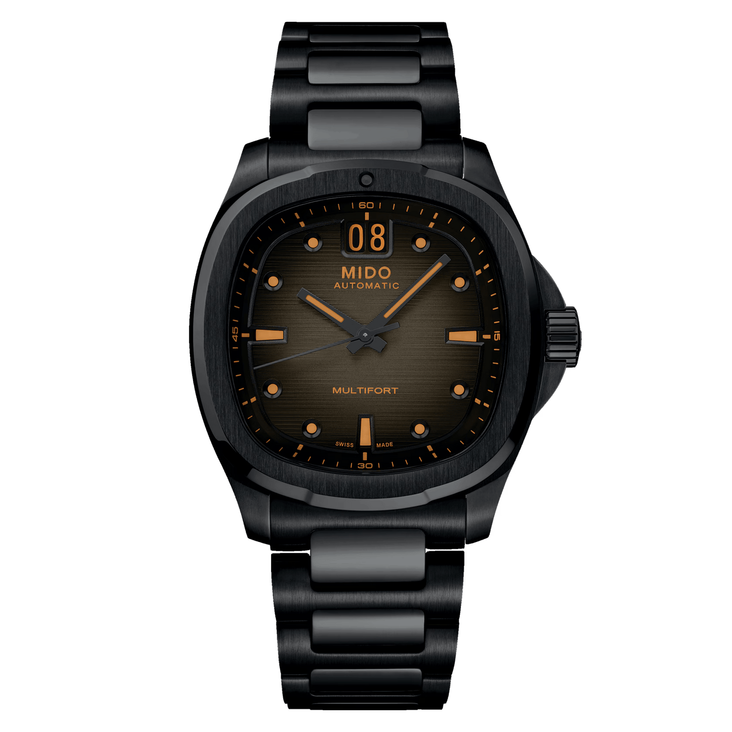 Mido Multifort TV Big Date Black PVD