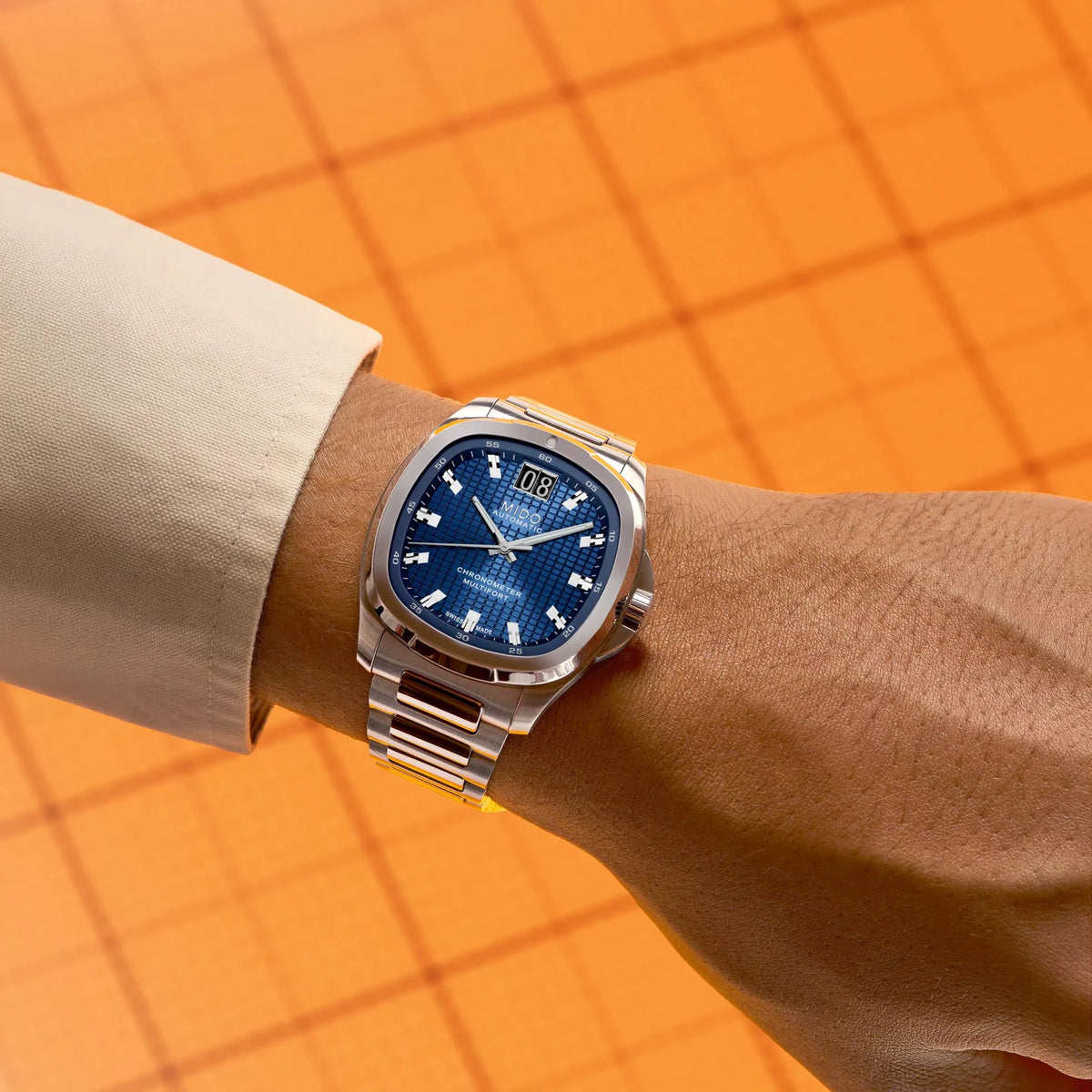 Mido Multifort TV Big Date Chronometer - Blue
