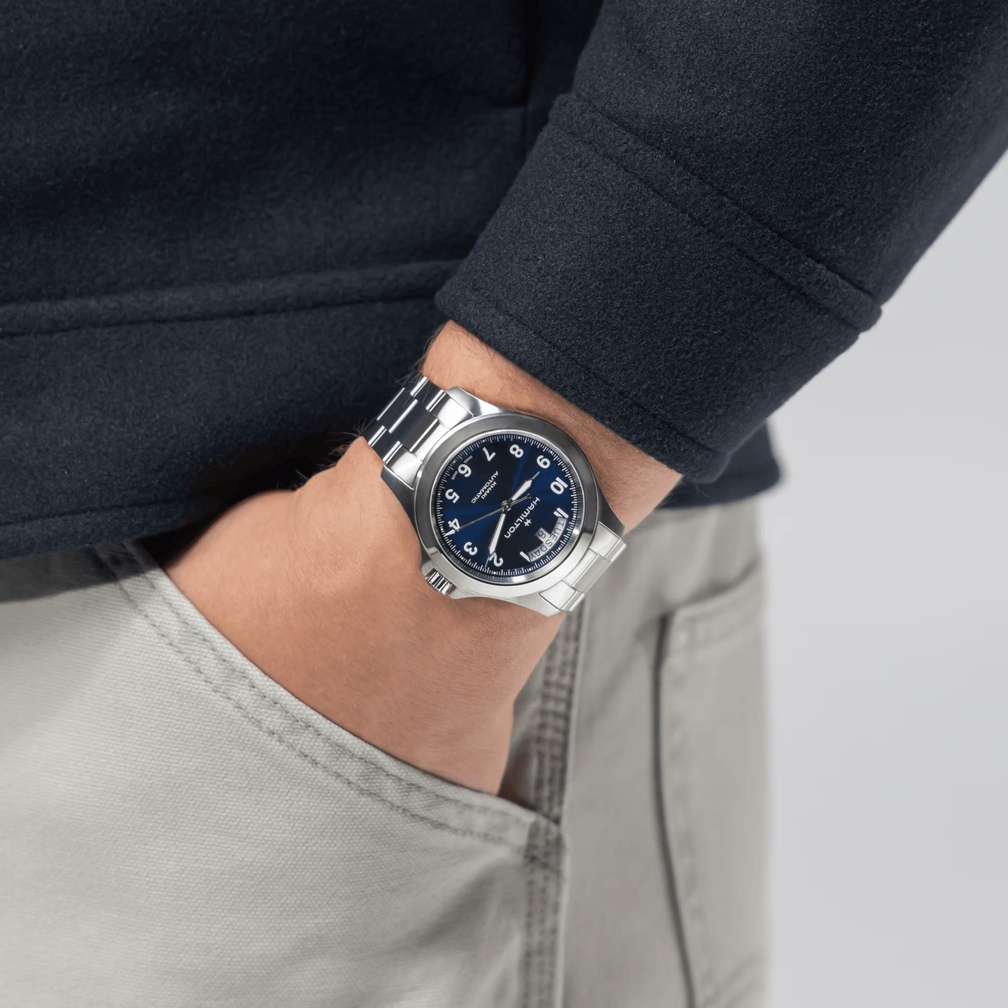 Hamilton Khaki Field King Day-Date 40mm Blue
