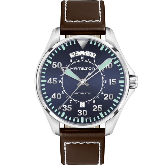 Hamilton Khaki Aviation Pilot Day Date Auto - 30% OFF !