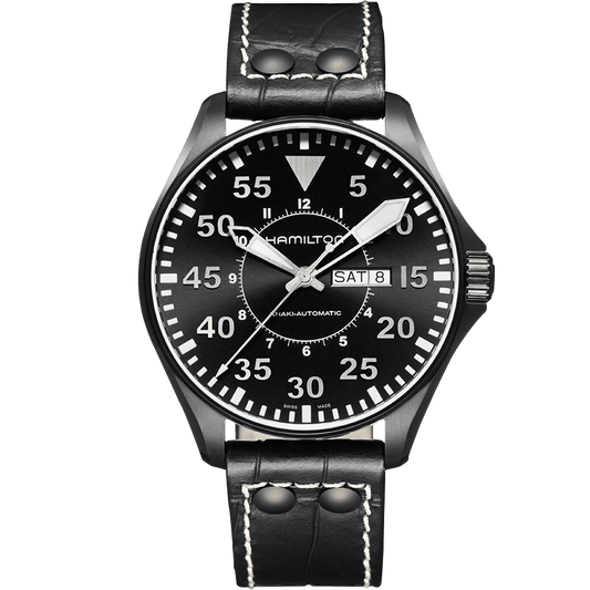 Hamilton Khaki Aviation Pilot Day Date Auto - 30% OFF !