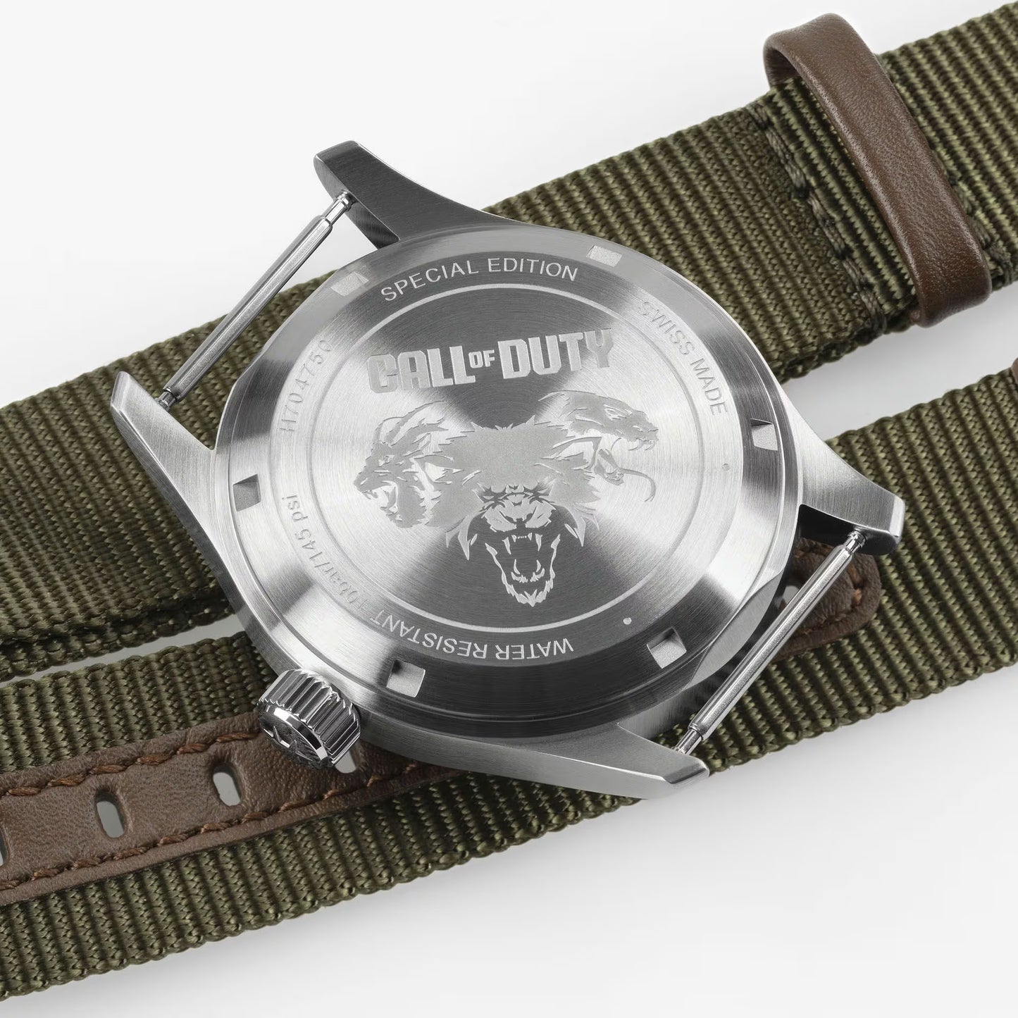 Pistolet automatique Hamilton Khaki Field 38 mm Call of Duty Édition Limitée