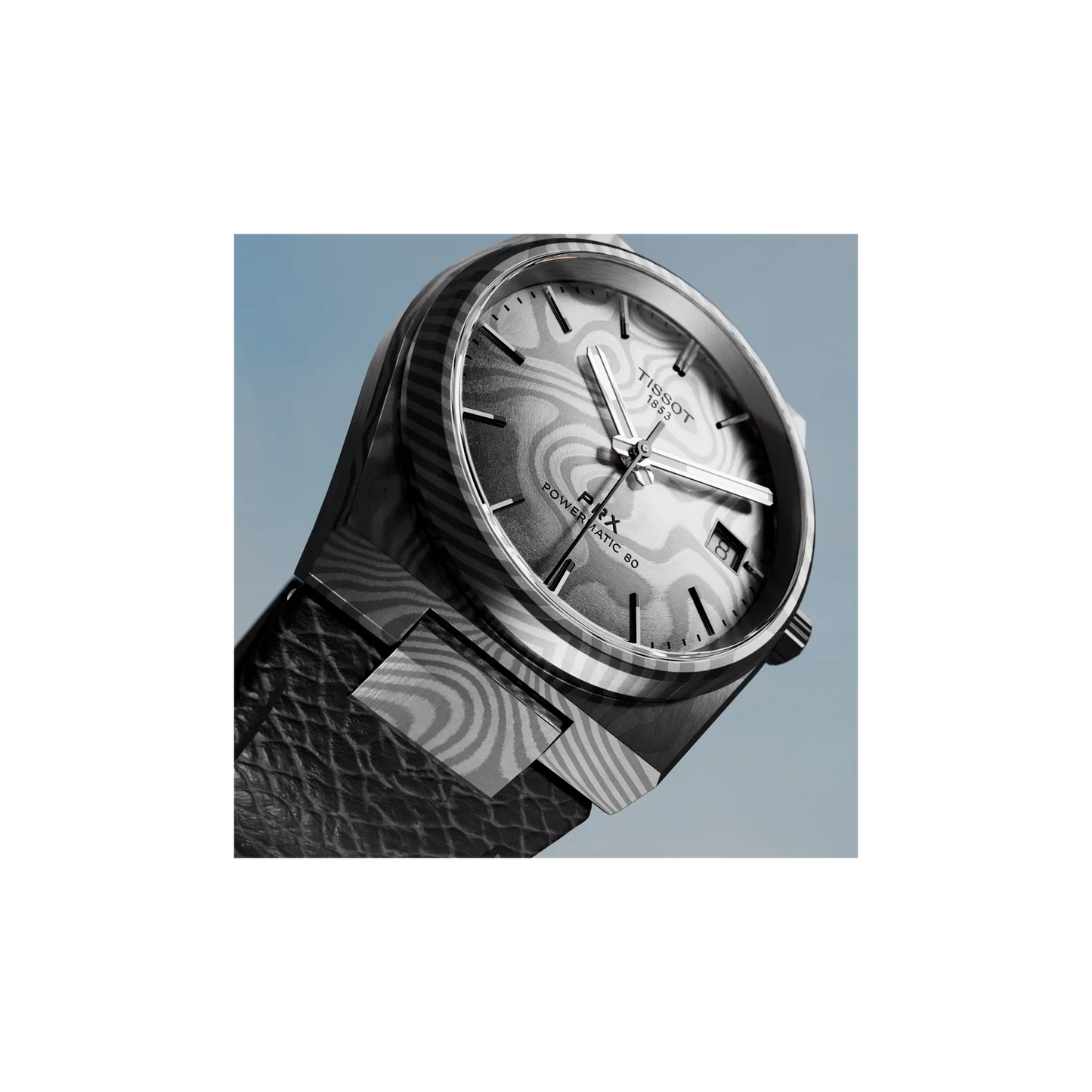 Tissot PRX Damascus Steel 38mm