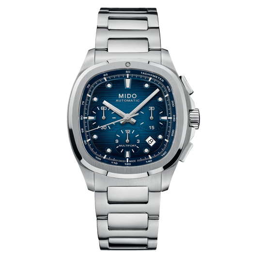 Mido Multifort TV Chronographe Bleu