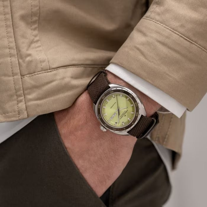 Hamilton American Classic Pan Europ Day Date Auto 42mm Green