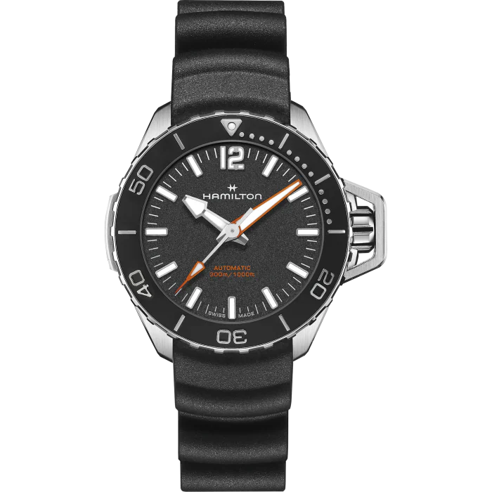 Hamilton Khaki Navy Frogman Auto 41mm on Rubber Strap 30% OFF !