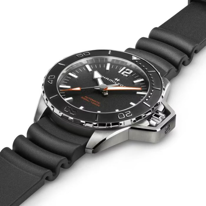 Hamilton Khaki Navy Frogman Auto 46mm on Rubber Strap 30% OFF !